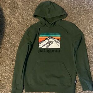 Men’s small Patagonia hooded sweatshirt.